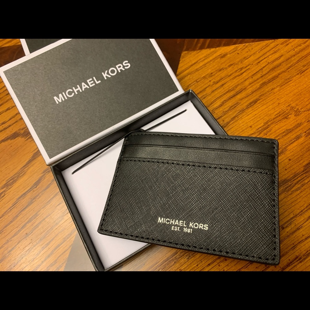 Michael Kors black wallet/ card case new w/tags